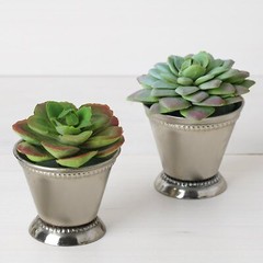 2″ tall Silver Small Mint Julep Cup Vase Light Gray Centerpieces Tableware
