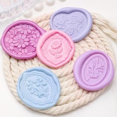 Lily-Flower Sealing Wax Stamp Paint Seal Head Flower Wax Seal Stamp for Kid