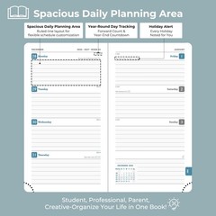 Planner 2026-2027 Daily Weekly and Monthly,6.5″x3.75″,18 Months Spiral Bound …