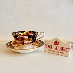 Royal Albert Heirloom Avon Trio: Bone China Teacup, Saucer & Cake Plate