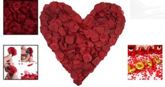 Lifelike Burgundy Silk Rose Petals in Bulk – Ideal for Weddings & Celebrations