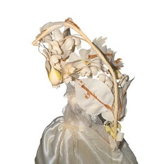 Vintage 1950s Wedding Cake Topper Bride Groom Dated 1/5/1952 Mid Century Decor