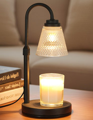 Candle Warmer Lamp with Timer Dimmer, Birthday Gifts for Mom Regular, Black