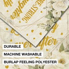 Wedding Shower Garden Flag 12×18 Inches – Bridal Shower Engagement Flags Doub…