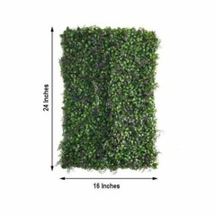 4 pcs Green Small Artificial UV Protected Leaves Wall Backdrop Panels Wedding
