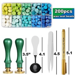Elegant Initial J Wax Seal Kit,2pcs Exquisite Brass Stamp Heads with Eucalypt…
