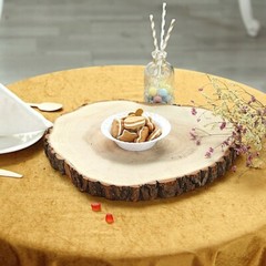 18″ wide Natural Round Poplar Wooden Slices Party Tabletop Wedding Crafts