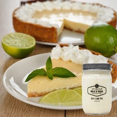 Nika’s Home Key Lime Pie Soy Candle 12oz Mason Jar Non-Toxic Hand Poured USA Lon