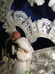 New Elegant & Absolutely Stunning Porcelain Bridal Couple Wedding CakeTop # 147