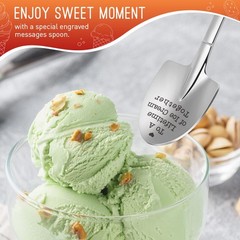 LEJIAJINW Engagement Gifts about 1.0oz, To A Lifetime of Ice Cream Together