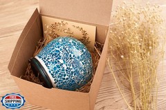 MESHA 6x6x6 Gift Boxes with Lids, Brown Kraft Gift Boxes 50PC for Christmas,