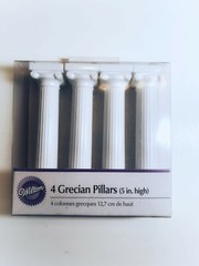 Wilton 302-4102 Separator Plates 8″ & Grecian Pillars 303-3703 (5″set of four)