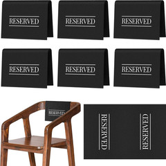 Reserved Chair Signs Church Pew Reserved Sign Seating Placeholder with Printed W