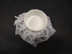 4″ Lace Topper for Wedding Cake, Add Fresh Flowers or Designs, Syndicate Sales
