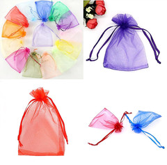 100Pcs 4X6 Inch Organza Bags Bulk, Drawstring Organza Jewelry Pouches Wedding Pa