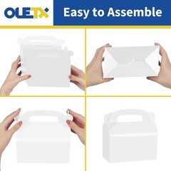 30-Pack Eco-Friendly White Party Favor Boxes – Perfect for Any Celebration