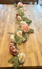 6 Ft Pink Peony Rose Garland Artificial Wedding Arch Decor Ashland Used 1x!