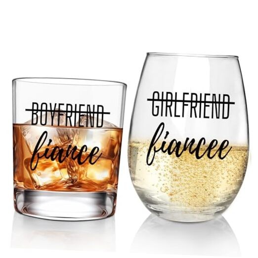 Engagement Gifts for Couples- Newly Wedding Fiance Gift for Him and Fiancee