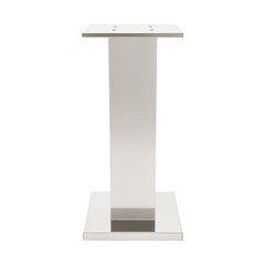 2-Piece Flower Stands Stainless Steel Column Wedding Flower Stand Silver 11*11in