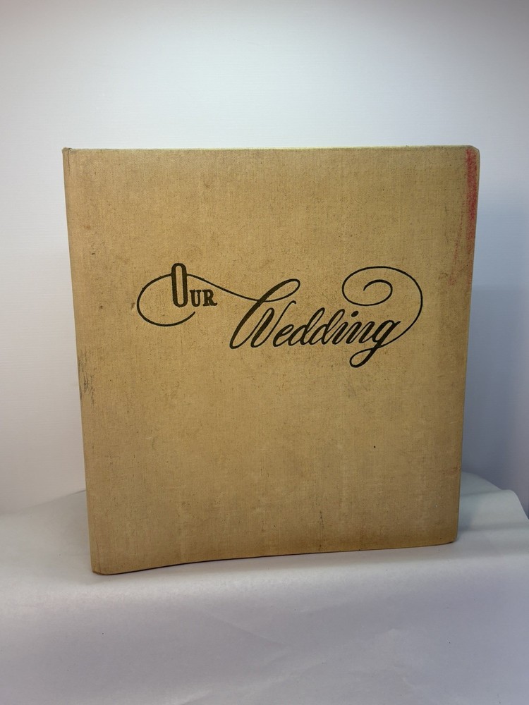 Vintage Wedding Album 17 Photos Ephemera 8”x10” Black and White 1953