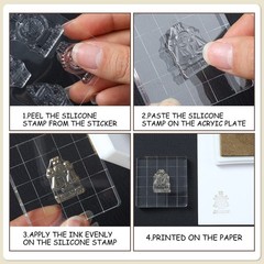 3 Sheet Tarot Stamps for Journaling Mystic Magic Clear Tarot Cards Stamp 2 Pc…