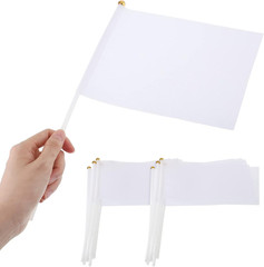 Remerry 100 Pieces Blank Sublimation Flags to Decorate 5. 51 X 8. 27 Inches Smal