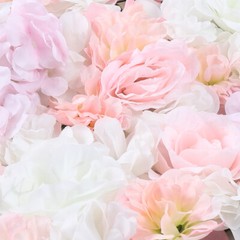 8 Pcs Wedding Artificial Silk Flower Wall Panel Floral Backdrop Party Decoration