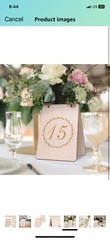 Rustic Country Wedding Wooden Tent Table Numbers 24 Count Event Reception Double