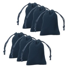 20pcs Velvet Gift Bags 2″ x 2.8″ Drawstring Jewelry Pouches Navy Blue