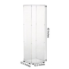 CLEAR 40″ Acrylic DISPLAY BOX Centerpiece Floor Standing Wedding Decorations