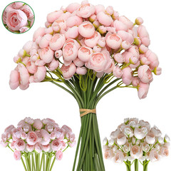 Artificial Flowers Plastic Fake Plants UV Resistant Home Garden Decor In/Outdoor