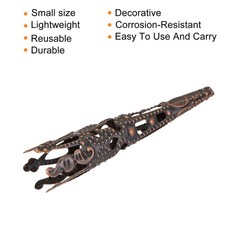 Corsage Decorative Holder, Alloy Lapel Pin Brooch Vase 42mm Bronze Tone 4pcs