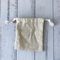 500x Natural Linen Jewelry Bags Soap Candle Cosmetics Homemade Product Packaging