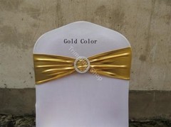 10 Metallic Spandex Chair Band for Folding Banquet Universal Chair Covers