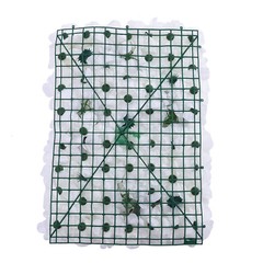 6 Pcs Green & White Artificial Flower Wall Panels for Wedding Decor