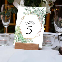 26 Pieces Wedding Table Numbers Cards 1-25 with Head Table Numbers – Eucalyptus