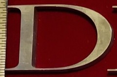 1.5″ 3D Brushed Stainless Steel Letters – Industrial Salvage – Wedding/Home Deco