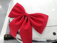 ITALY DESIGNER WEDDING CAR DECO – PETIT KINGWANGZZANG BIG GIANT SIZE RIBBON