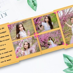 Scrapbook Albums, 6 x 8 Inches DIY Photos Collection By LUNIQI, Accordion Str…