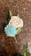 Small Sola Flower Corsage 4” “It’s a Girl/Boy” Child-size