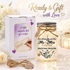 Wedding Gifts for Couples 2026 Mr and Mrs Keepsake Decor Bridal Shower Gift for