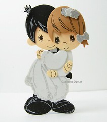10 Wedding Couple Large 9″ Foam Favors Boda Recuerdos Bride Groom Decoration