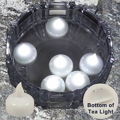24 pcs White Led Tea Light Flameless Floating Candles Wedding Party Romantic