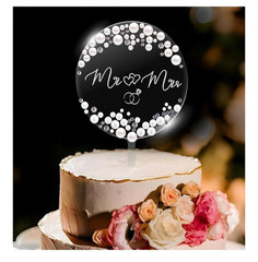 Mr And Mrs Wedding Cake Topper