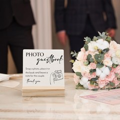 WEDDING GUESTBOOK DESK DECOR WEDDING GUEST BOOK SIGN WOOD PLAQUE GUEST BOOK SIGN