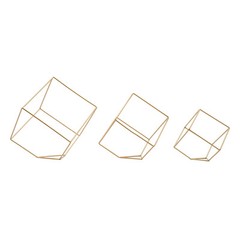 12 Pcs Gold Geometric Flower Stands for Elegant Wedding Centerpieces