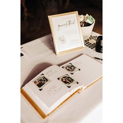 Bridal Shower Guest Book from Miss to Mrs Picture Book Polaroid Blank Pages f…
