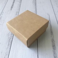 100x Base & Lid 2pcs Kraft Paper Favor Box Necklace Jewelry Soap Packaging Box