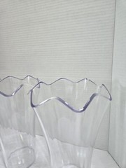 3 Big Acrylic Clear Flower Vases Floral Design Wedding Party Shower Decoration