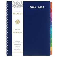 2026-2027 Monthly Planner – Planner 2026-2027, JUL 2026 – DEC 2027, 9″ x 11″